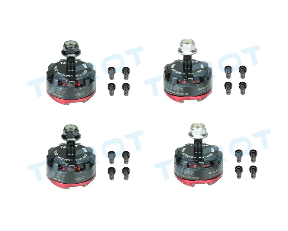 

2Pairs Tarot MT2205 II 2300KV Motor CW/CCW TL400H14 + TL400H15 for DIY RC Mini Racing Quadcopter Drone 180/190/200/220