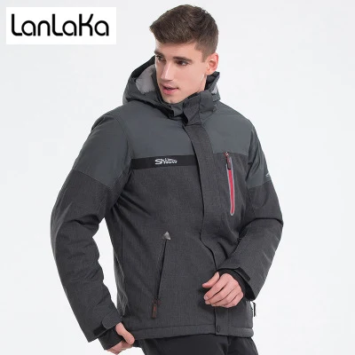 LANLAKA новая брендовая мужская лыжная куртка зимнее водонепроницаемое пальто высококачественные Куртки для сноубординга 4 цвета на выбор лыжные куртки мужские