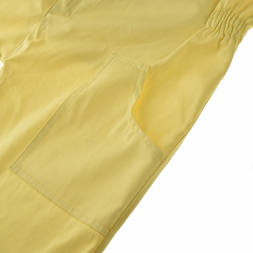 Костюм против пчелы желтый хлопковый Детский комбинезон космический костюм камуфляжная одежда Кепка 120-130 см