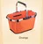 Складная корзина для хранения организации сумки Оксфорд Лагерь Корзина Прочный моющийся кухня дом супермаркет корзина для белья - Цвет: Оранжевый