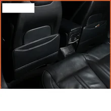 Lsrtw2017 fibra de assento de couro do carro mat anti-kick para lincoln mkc 2014 2015 2016 2017 2018 2019 apoio de braço anti -kick mat