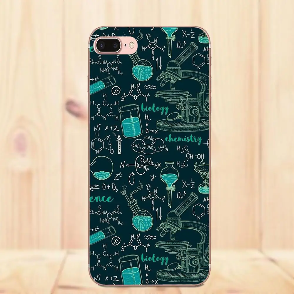 ТПУ чехол Биология и Химия для Apple iPhone 4 4S 5 5C 5S SE 6 6S 7 8 Plus X|Бамперы| |