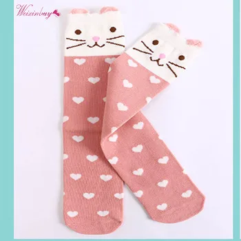 

Baby Stockings 2018 new Sweet Cartoon Thigh Half Leg Cotton Girls Stockings
