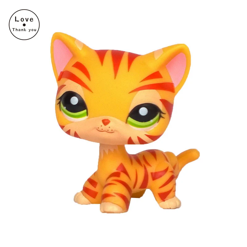 animal font b pet b font shop lps toys yellow Tiger cat short hair kitty 1451