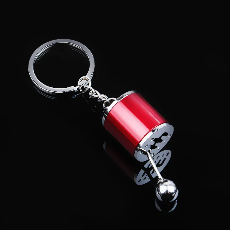 

Six Speed Removable Transmission Gear Shift Gearshift Knob Gearbox Keychain Keyring Key Chain Keyfob Zinc Alloy Car Truck