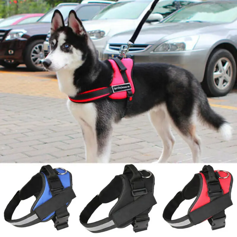 

2019 Newest Hot Pet Dog Harness Outdoor Walk Vest Adjustable No-pull Collar Breathable Comfort Design Collar Large Medium Small