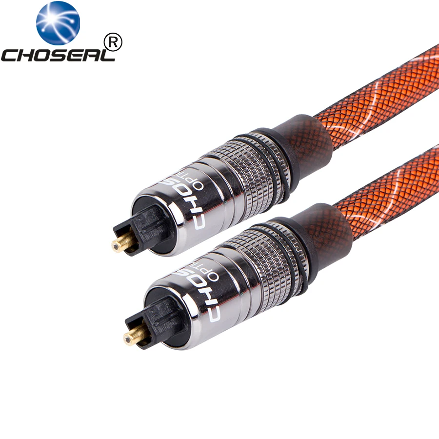 Choseal QS1102 Optical Fiber Audio Cable Toslink Digital SPDIF Cable 1m 2m 3m For Blu-ray CD DVD player Xbox