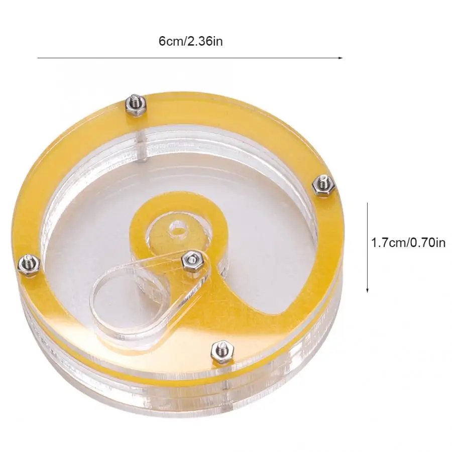 Акриловые набора круглых прозрачных ленточек насекомых муравейника контейнер для кормления влаги дом образования насекомых - Цвет: AS PICTURE