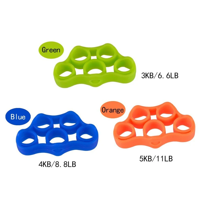 Silicone Finger Gripper Strength Trainer Finger Stretcher Expander Exercise For Elders Students Athletes Muscle Training Fitness