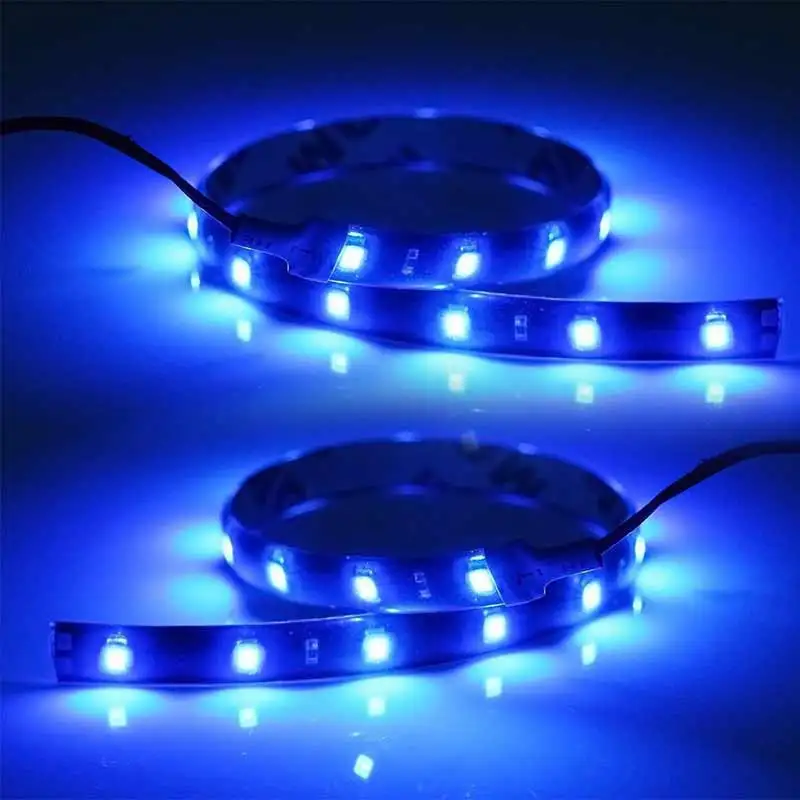 'Best' 2 шт 30 см Гибкие 15 LED SMD Водонепроницаемые полосы 5050 яркие огни 12В для