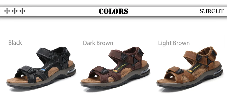 Мужские пляжные легкие сандалии SURGUT, светло-коричневые открытые босоножки, обувь из натуральной кожи для лета