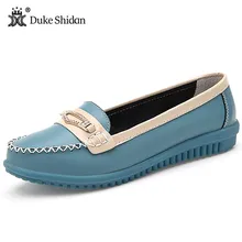 Shoes Women 2017 New brand women genuine Leather flats casual female Moccasins Spring Summer lady loafers Women Driving Shoes