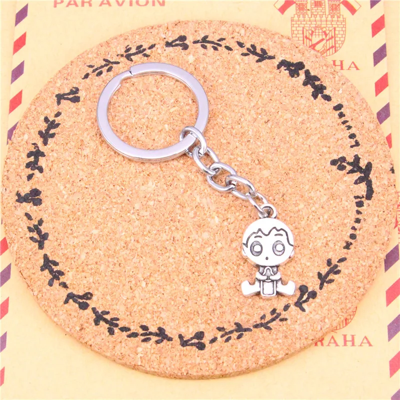 Car Key Ring Pendant Silver Color Metal Chains Accessory Wholesale Vintage baby boy Keychain | Украшения и аксессуары