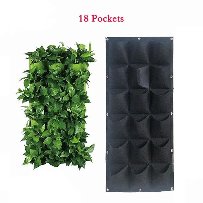 Black Color Wall Hanging Planting Bags 36/72 Pockets Grow Bag Planter Vertical Garden Vegetable Living Garden Bag Home Supplies Black Color Wall Hanging Planting Bags 36/72 Pockets Grow Bag Planter Vertical Garden Vegetable Living Garden Bag Home Supplies
