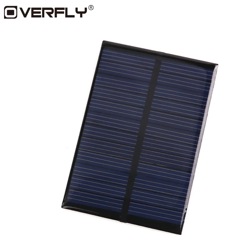 

Overfly Solar Panel Portable Solar Cells Battery Phone charger 6V 0.6W Module DIY Small Cell Charger For Light Battery Phone