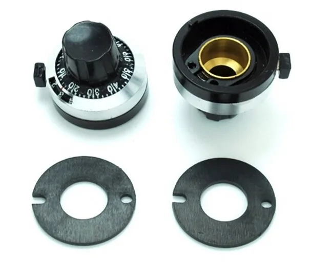 2PCS WXD3 13 12 3590S 4mm 6mm 6.35mm Potentiometer knob lockable Hat