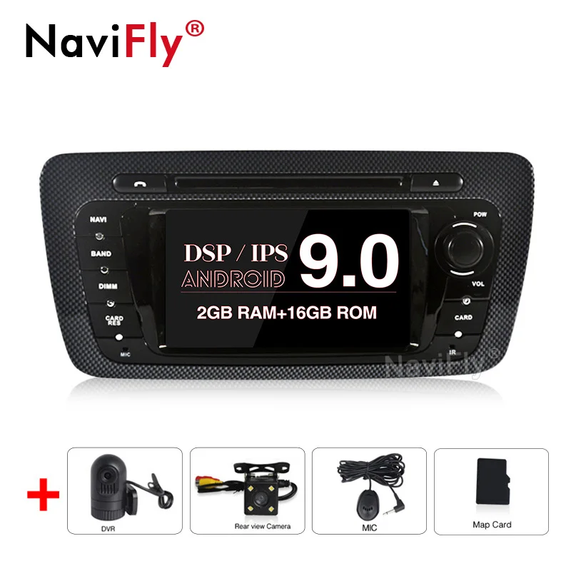 

NaviFly PX30 IPS Screen DSP pure Android9.0 Car Multimedia dvd player for Seat Ibiza 2009-2013 GPS Navigation OBD2 RDS raido