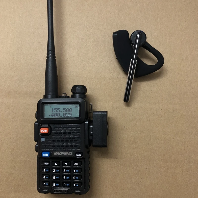 

Walkie Talkie Bluetooth V3.0 Headset For Baofeng PTT Earphone Microphone Cellphone USB Charging Walkie Talkie Bluetooth Headset