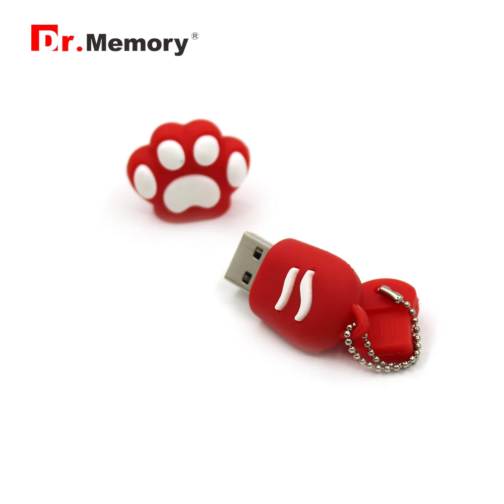 Мультяшные USB флэш накопители 64 ГБ кошка медведь лапа животное флешка