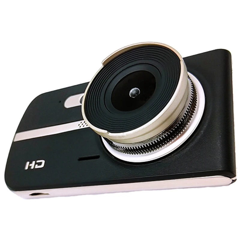 Автомобильный видеорегистратор видеорегистравидеорегистратор Fhd 1080P Dashcam 4 дюйма с двойным объективом и ночным видением, Автомобильный регистратор, видеорегистратор, автомобильный детектор