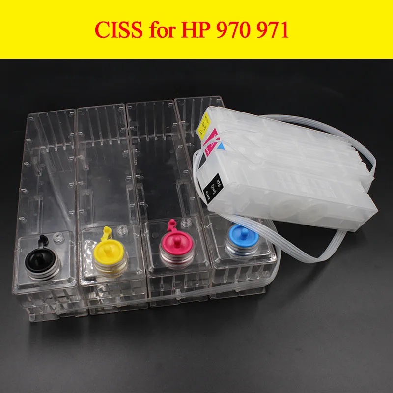 

Big promotion!1set Empty 4 Color CISS System With ARC Chip 1000ML For Hp970 971 For HP Officejet Pro X451dn X551dw X476dn X576dw