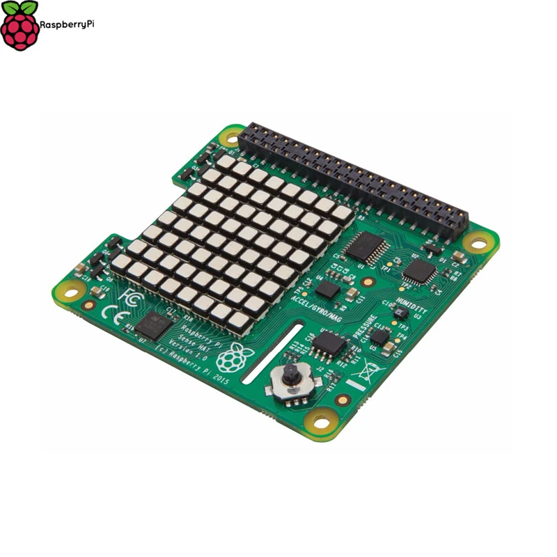 

Official Raspberry Pi 3 Model B+ Sense HAT with Orientation Pressure Humidity and Temperature Sensors Humidity I2C Sensors