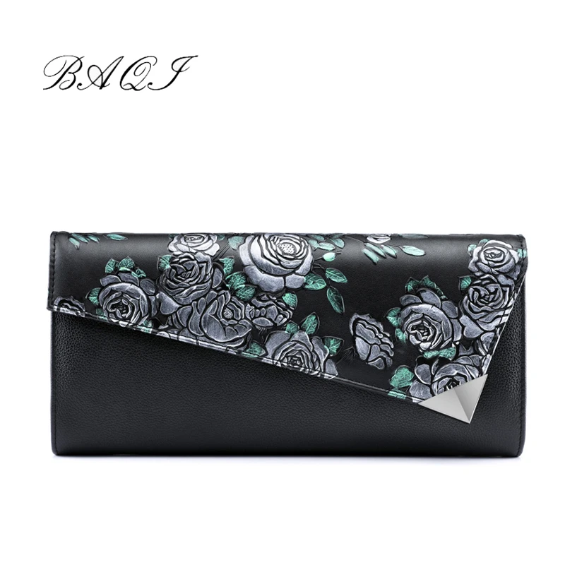 

BAQI Brand Handbags Women Shoulder Bag Genuine Leather Cowhide 2019 Fashion Lady Evening Bag Women Crossbody Messenger Bag Girls