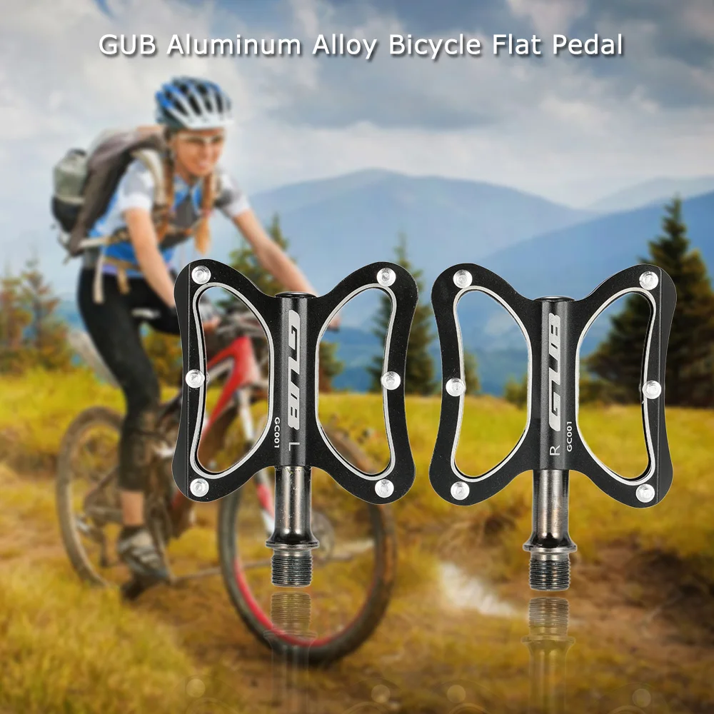 cheap MTB Pedals For Bicycle 9 16 rdquo; Thread Sealed Bearings BMX Bike Cycling Flat Pedal Aluminum Alloy Road Bike Platform Pedals
