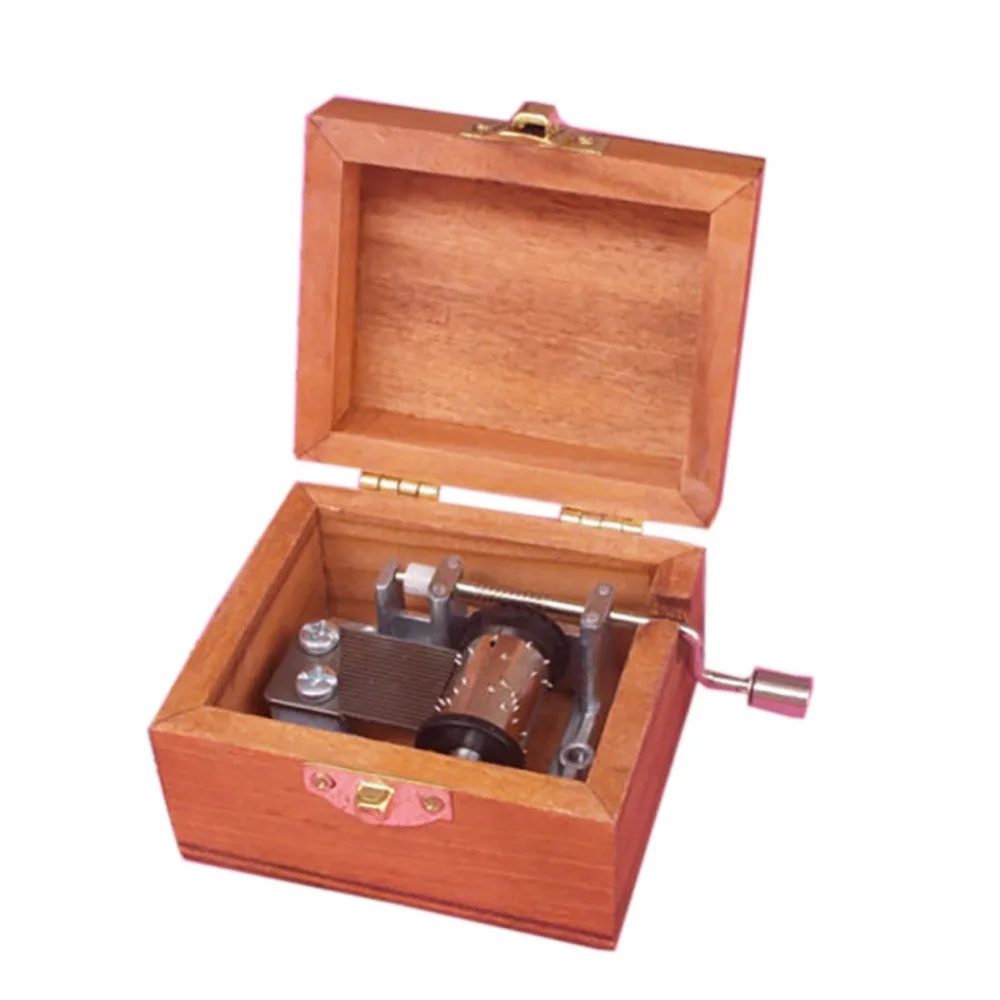 Винтаж Дерево Музыкальная Шкатулка тонкое Music Box Ретро для красивые декоративные картины 4 различных моделей