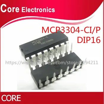 

20pcs/lot MCP3304-CI/P MCP3304-CI MCP3304 ADC 13BIT 2.7V 4CH SPI DIP16