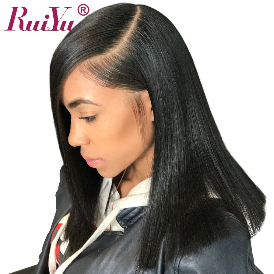 

RUIYU 360 Lace Frontal Wig With Baby Hair Straight Lace Front Human Hair Wigs For Black Women 150% Density Brazilian Remy Wigs