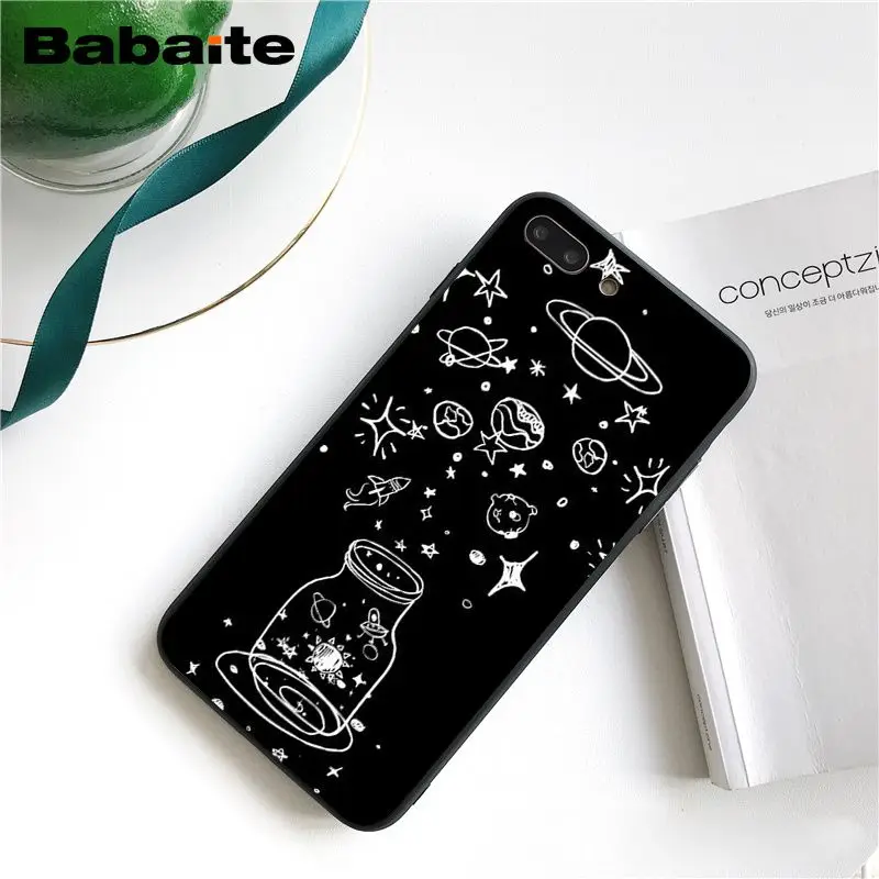 Babaite с белой луной звездами космонавтом чехол для телефона для iphone 11 Pro 11Pro Max X XS MAX 6 6S 7 7plus 8 8Plus 5 5S XR - Цвет: A10