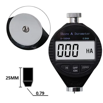 

High Quality 1pcs Digital Shore Durometer Sclerometer Rubber Hardness Tester Meter 100HD Paragraph Type A/C/DHigh Quality