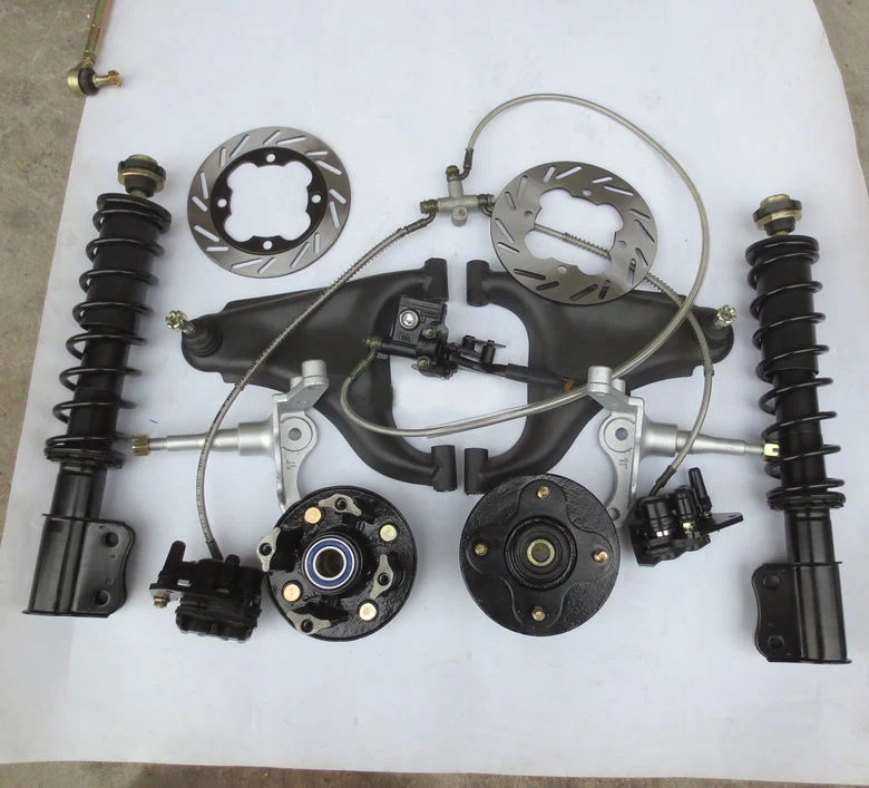 

Go Kart Karting UTV Buggy Wheel Flanges Studs Steering Knuckles ATV Front Swingarms Swing Arms With Suspension Shock Absorbers