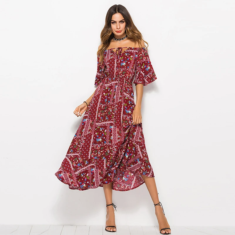 beach wear floral dresses