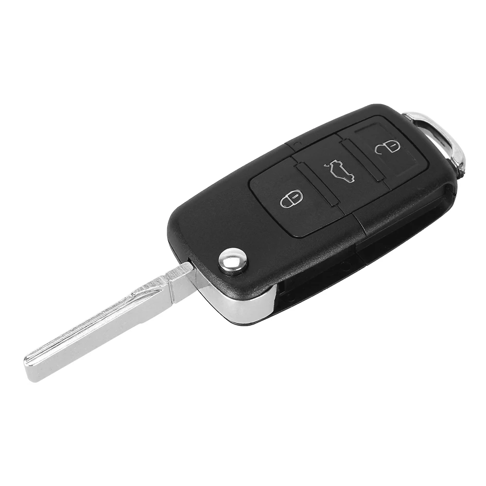 Чехол для ключей с откидной крышкой Dandkey Fob 4 кнопки 3 + 1 паника VW Passat Jetta Golf Car чехол