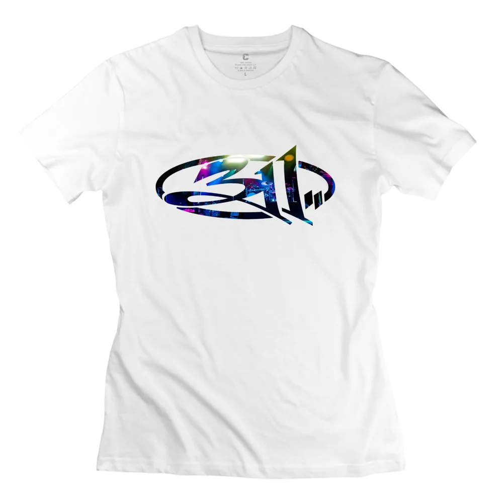311 Band logo O Neck T Shirt for Women 