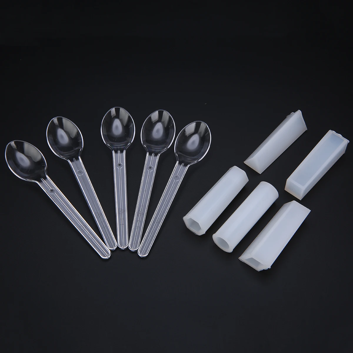 77pcs Resin Casting Molds Kit Silicone Mold Spoons Cups Sticks Stirrers
