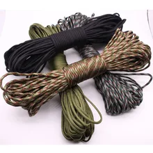 Тип III 7 Strand Paracord 550 парашютный шнур веревка Mil Spec 100FT/31 M для кемпинга путешествие на Выживание веревка инструменты