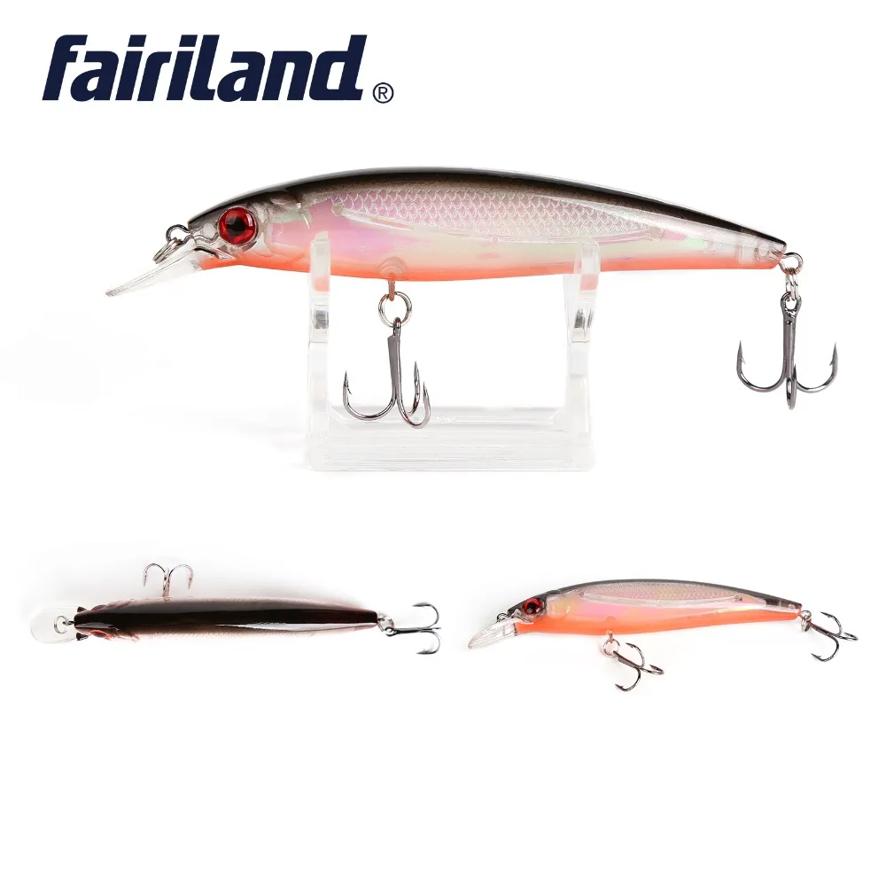 New Arrival 1pcs Lifelike Minnow 11cm/4.3in 13.5g/0.48oz Hard Baits Fishing Lures 10 colors Artificial Plastic Wobblers | Спорт и
