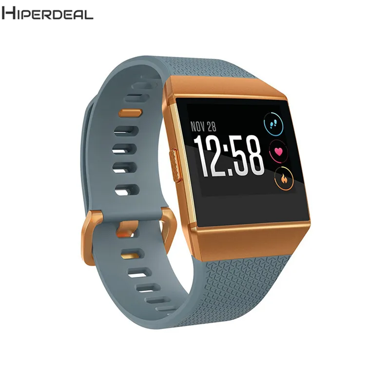 

HIPERDEAL Strap For Fitbit Ionic Fitness Smart Watch Replace Strap Band Replacement Quick Install Soft Silicone Band QIY30 D3S