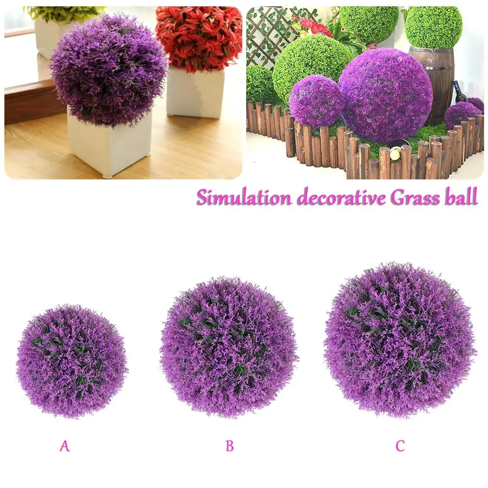 Simulated Grass Ball Artificial Plant Decor Home Plant Topiary Hanging Wedding