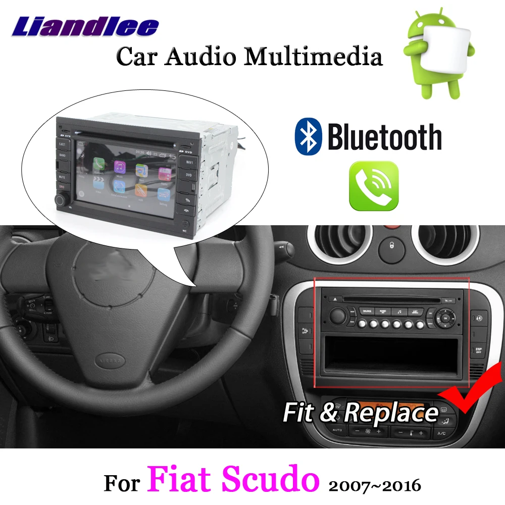 Perfect Liandlee Android 8 UP For Citroen Dispatch 2007~2016 Stereo Car Radio Carplay Camera Wifi CD DVD GPS Map Navi Navigation System 0