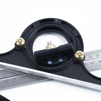 

12 Combination Square Ruler With Angle Finder Stainless Steel Multipurpose