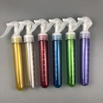 

Salon Equipment Hairdressing Water Trigger Spray Applicator Bottles Easy to Grip 360 Fine Mist Syringe Shape With Scale 1pc
