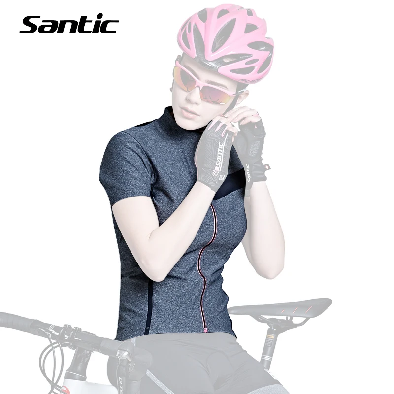 

Santic Cycling Jersey Breathable Summer Short Sleeves Sports Outdoors For Women Mountain Road Bike Bicycle Clothing Accessories