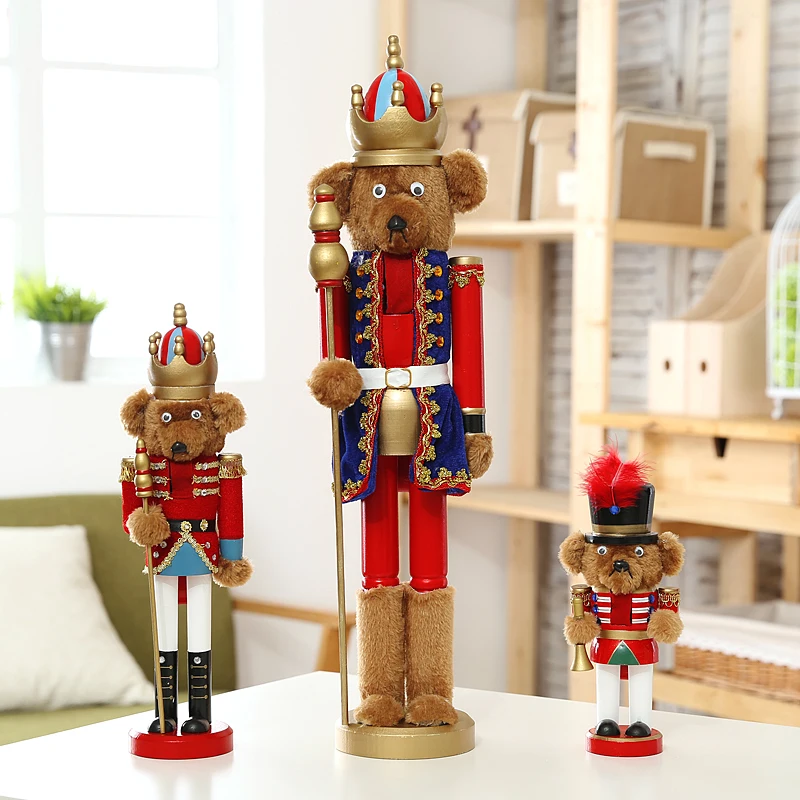 Super adorable exclusive Tactic bears Nutcracker puppet king Meng Home