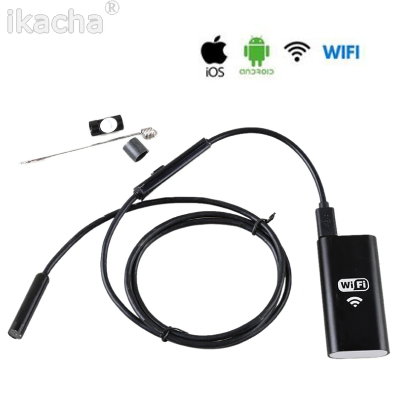 1/2/5 м 8 5 мм Беспроводной Wi-Fi эндоскоп Android камера бороскоп HD 720P водонепроницаемый
