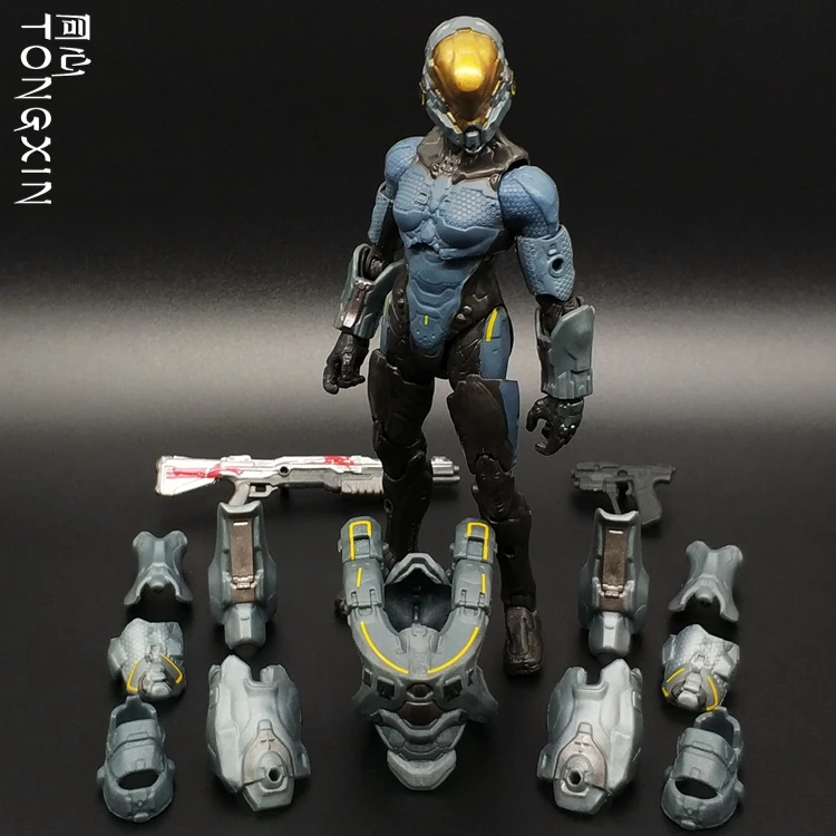 Новинка HALO Spartan Warrior Sergeant Halo модель Фигурка Mezco macfarlan