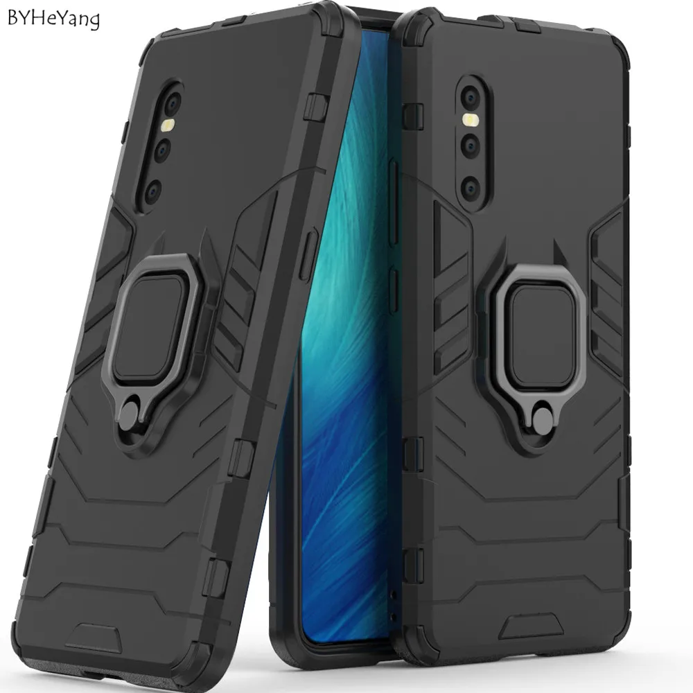 For Vivo X27 Case Cover Finger Ring Phone Shell Bumper Hard PC Armor On Magnetic Car Holder |